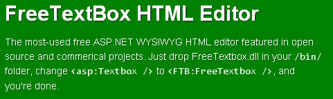 FreeTextBox